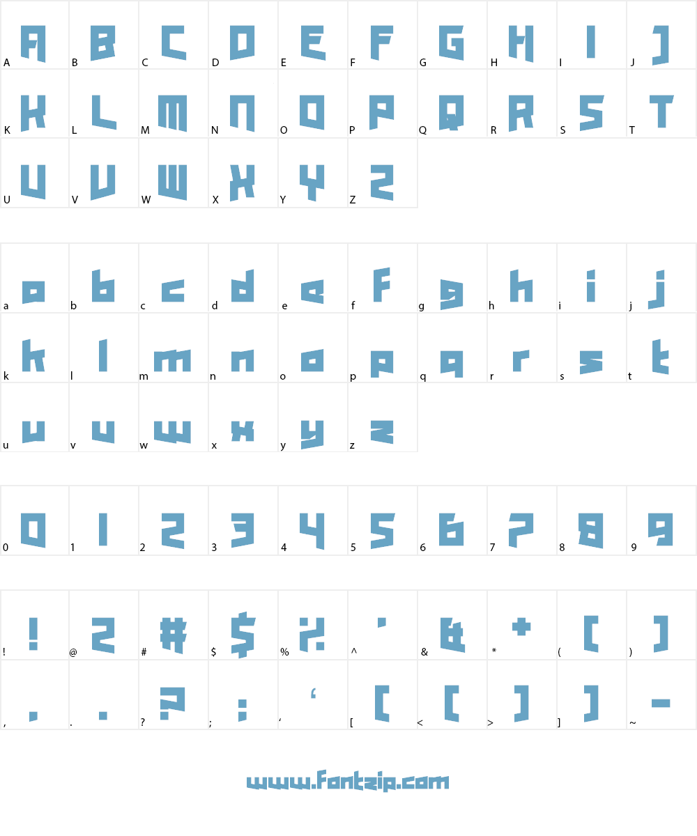 Enter the Harbinger Font Character